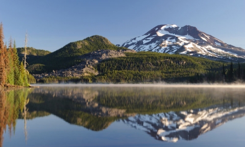 Mist over Sparks Lake