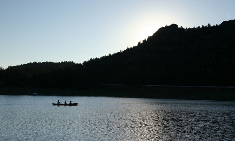 Canoeing on Ochoco Reservoir
