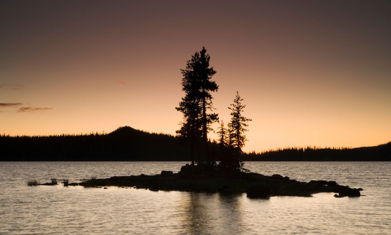 Waldo Lake Silhouette