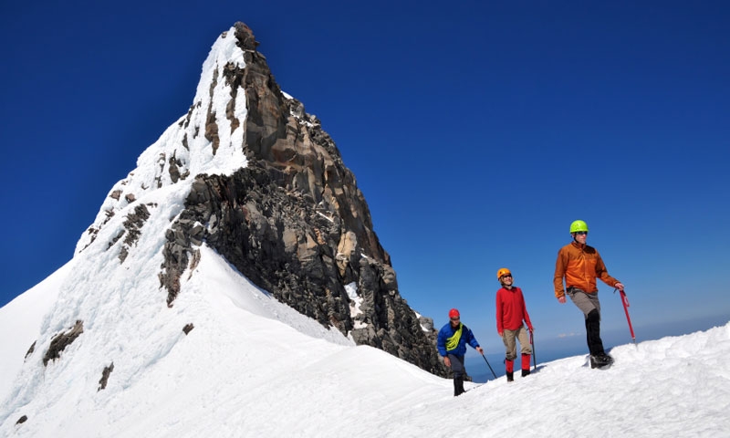 Climbing Mount Jefferson