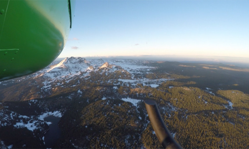 broken top mountain from heli tour