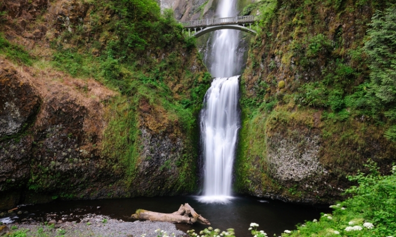 Multnomah Falls along the Columbia River